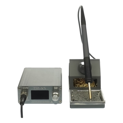 Паяльная станция прецизионная GVM T12-XS (паяльник T12, 3 канала памяти, 72W, 80C - 480C)