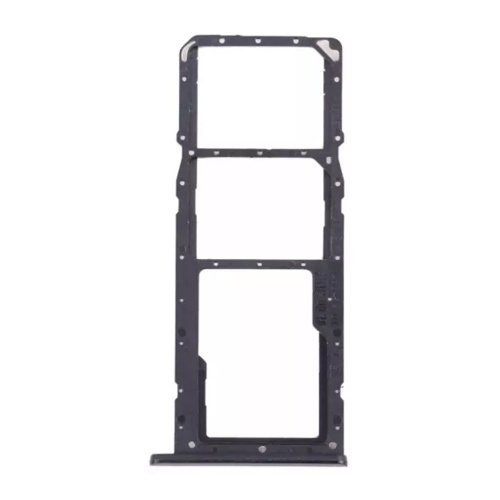 Тримач Sim картки Realme C20, C20A, C21 (чорний на 2 SIM + Micro SD)