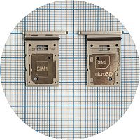 Тримач SIM карти Samsung Galaxy A54 A546 (сріблястий 2 SIM (1 SIM + Micro SD))