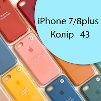 Чохол Silicone case для iPhone 7 Plus 8 Plus (блакитний №43)