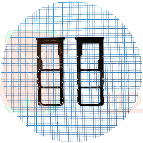 Тримач SIM карти Samsung Galaxy M32 M325F (чорний на 2 SIM + MicroSD)