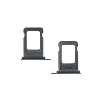 Держатель SIM карты Apple iPhone 13 Pro, 13 Pro Max (серый на 2 Sim)