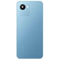 Задняя крышка Realme C30s (голубая оригинал Китай со стеклом камеры)