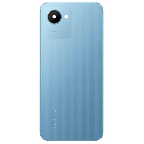 Задня кришка Realme C30s (блакитна оригінал Китай зі склом камери)