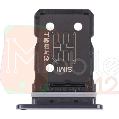 Тримач Sim картки Oppo Reno6 5G (чорний на 2 SIM)
