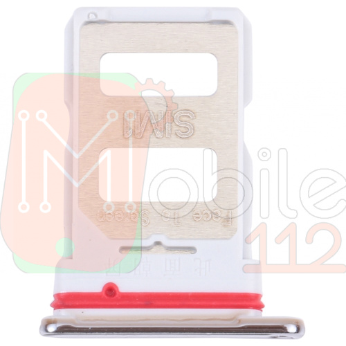 Тримач SIM карти Xiaomi Poco F3, Mi 11i (білий на 2 SIM)