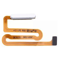 Шлейф Samsung Galaxy A13 A135F A137F з кнопкою включення та сканером відбитка пальця (AAA білий)
