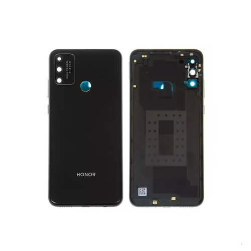 Задняя крышка Huawei Honor 9A, Honor Play 9A (черная оригинал Китай со стеклом камеры)