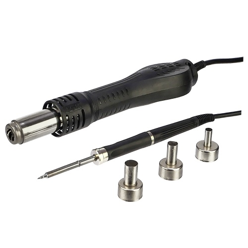 Паяльна станція прецизійна IHD D-301, фен, паяльник T12, цифрова індикація, витяжка з вугільним фільтром, LED підсвічування фото 7