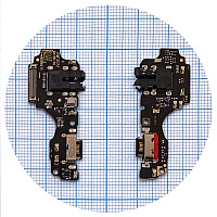 Шлейф Motorola Moto G32 XT2235 з роз'ємами зарядки, навушників та мікрофоном - нижня плата (AAA)