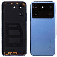 Задня кришка ZTE Blade A54 (блакитна оригінал Китай зі склом камери)