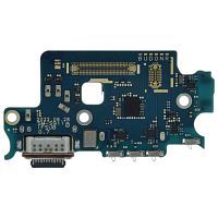 Шлейф Samsung Galaxy S23 S911B с разъемами зарядки и Sim-карты с микрофоном - нижняя плата (AAA)