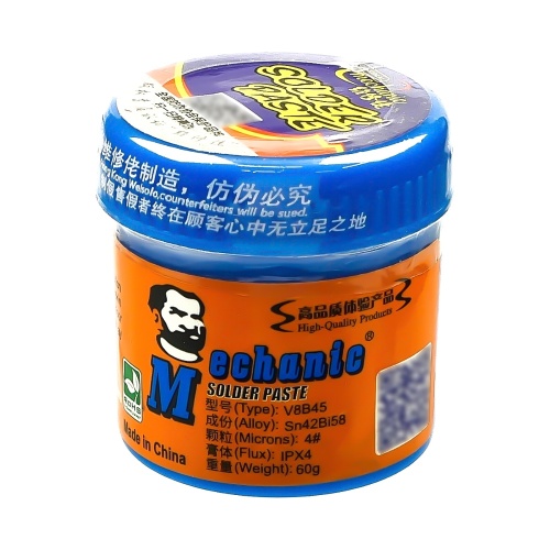 Паста BGA легкоплавка Mechanic V8B45 60 г, 138 гр.С