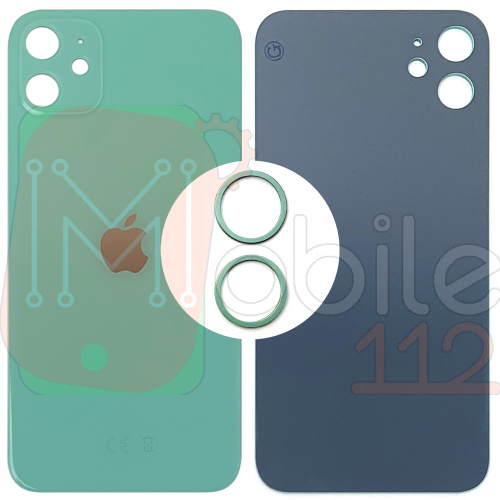 Задня кришка Apple iPhone 11 (зелена оригінал Китай з кільцями)
