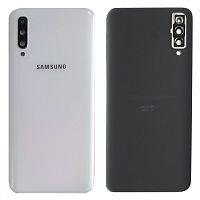 Задняя крышка Samsung Galaxy A50 2019 A505F (белая оригинал Китай со стеклом камеры)