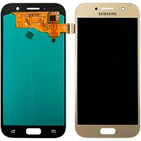 Дисплей Samsung Galaxy A5 2017 A520F з тачскріном (золотистий OLED)